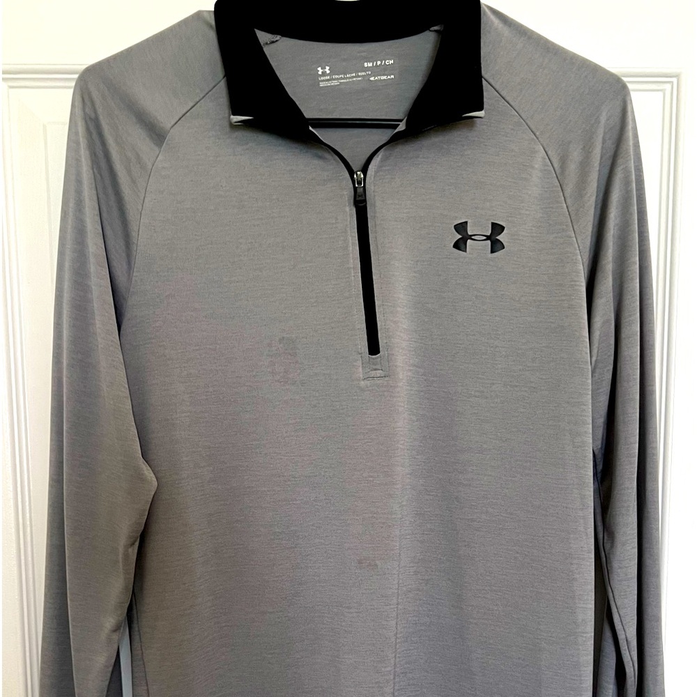 Women’s grey Under Armor half zip